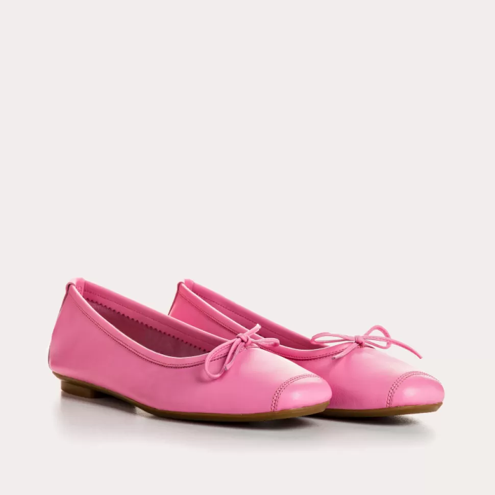 Ballerines^Reqins Ballerines Harmony Cuir Rose, Barbie