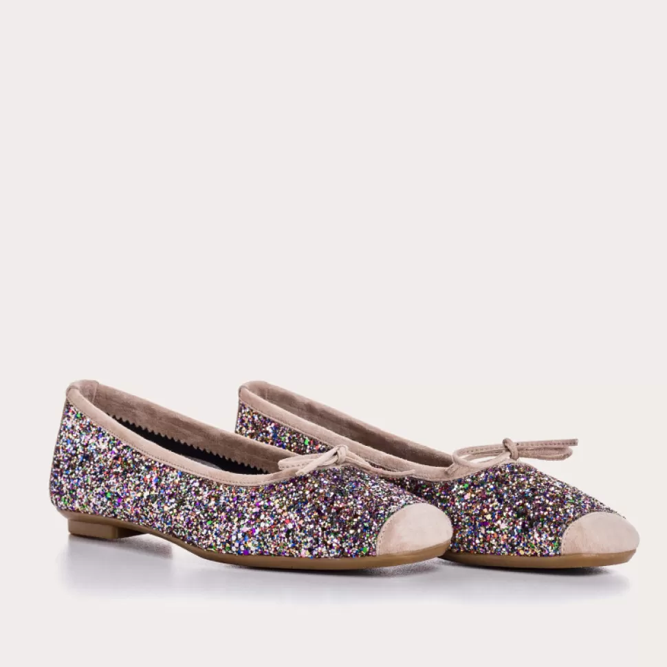 Ballerines^Reqins Ballerines Harmony Glitter Cc Multicolore, Rainbow