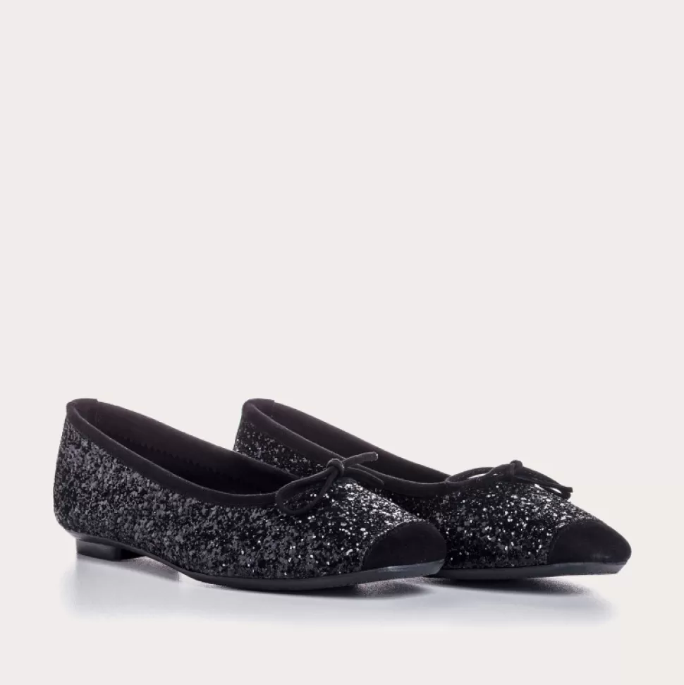 Ballerines^Reqins Ballerines Harmony Glitter Cc Noir