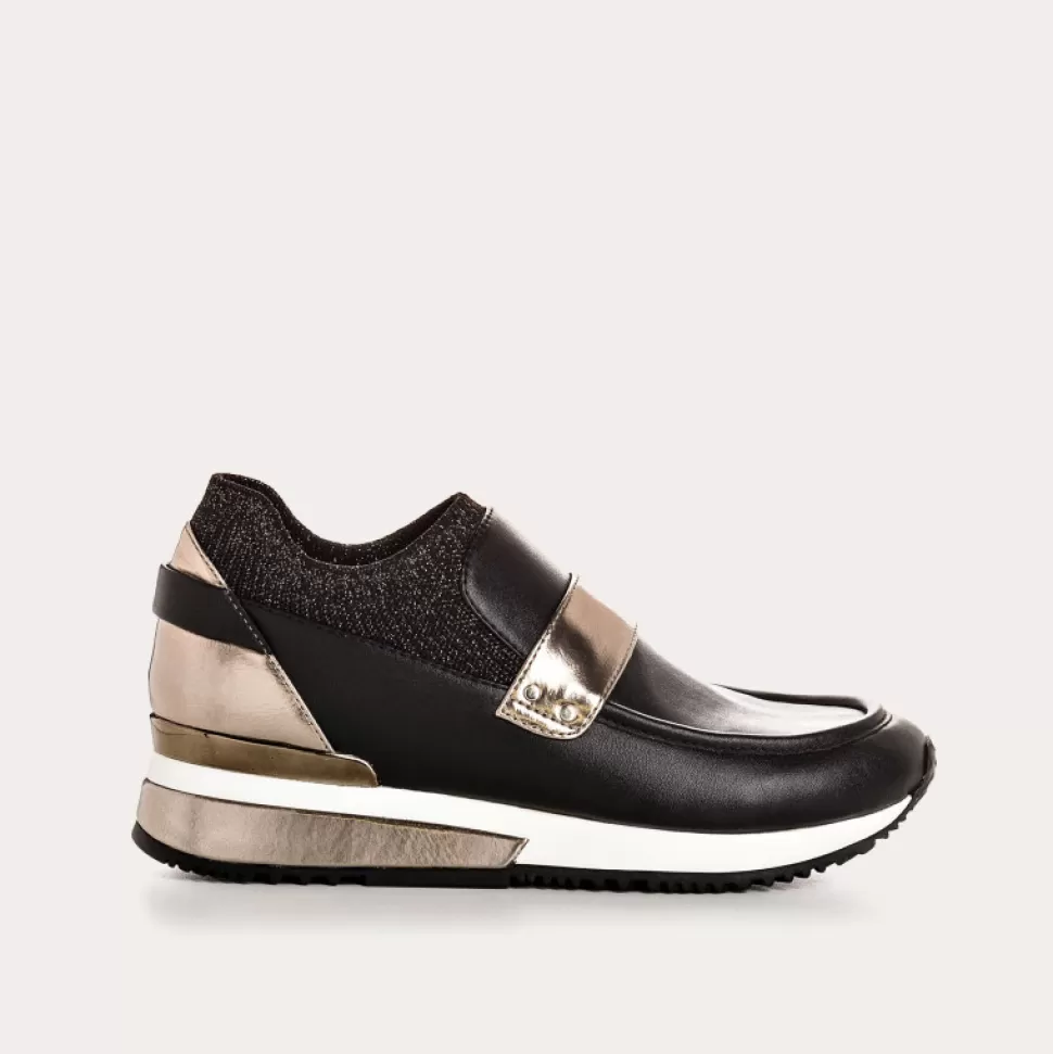 Baskets^Reqins Baskets Iggy Nap Noir, Noir/Acier