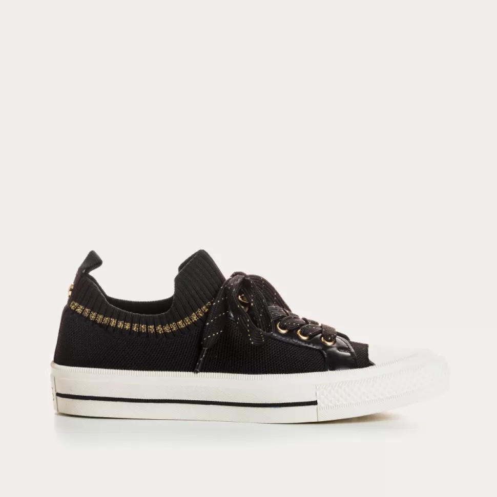 Baskets^Reqins Baskets Imperial Crochet Noir, Noir/Or