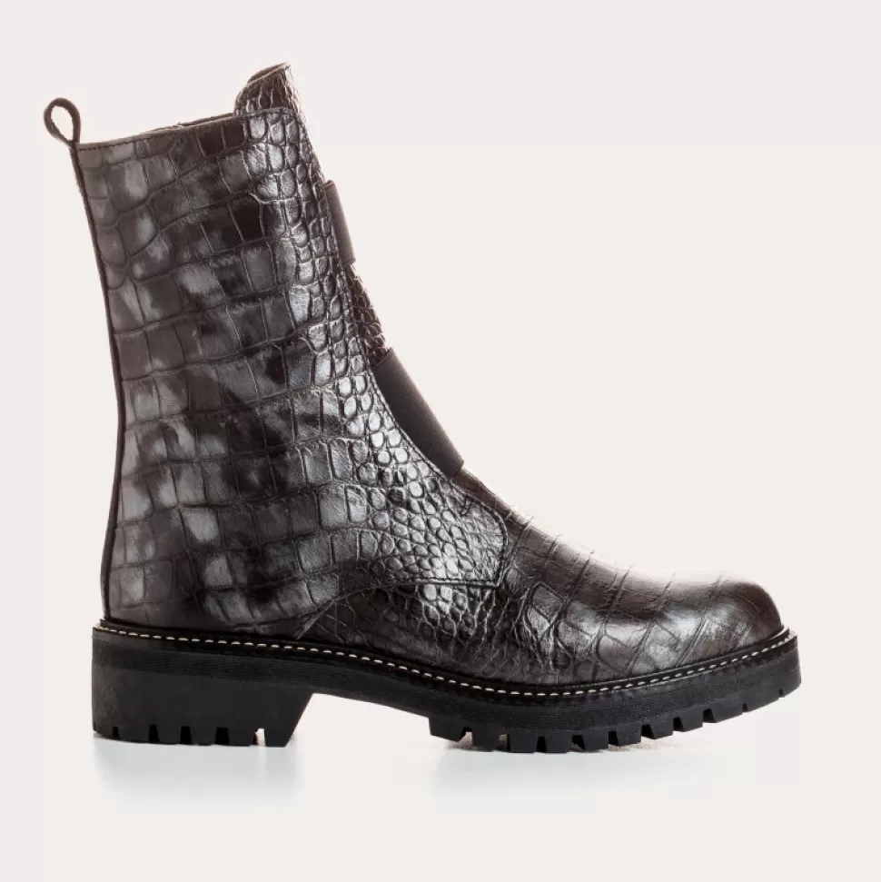 Boots^Reqins Boots Dusky Alligator Gris, Gris