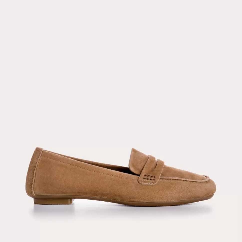 Mocassins^Reqins Mocassins Hema Cuir Velours Cc Naturel